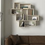 Hanah Home Parola Estantería de Pared Travertino